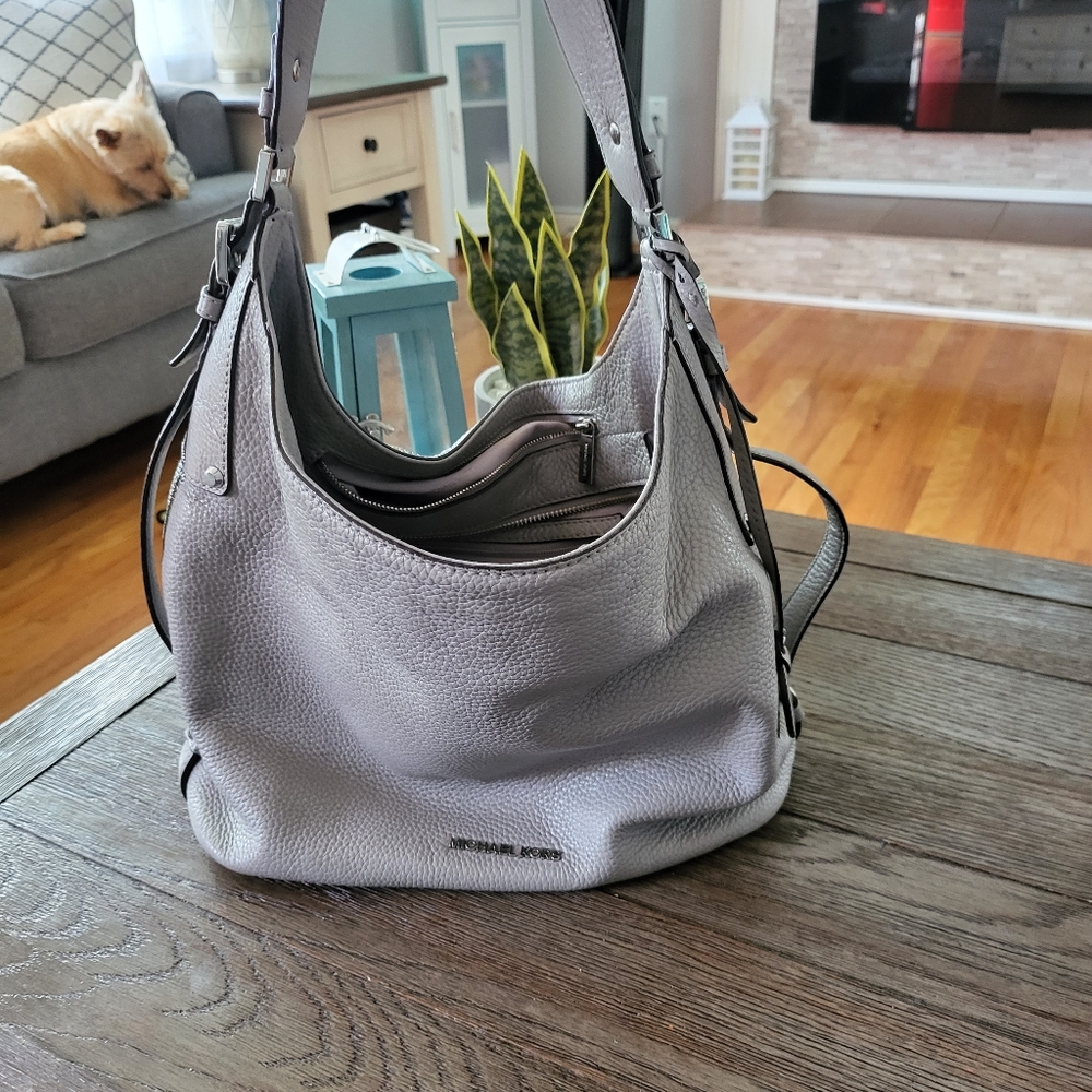 Gray Michael Kors Purse